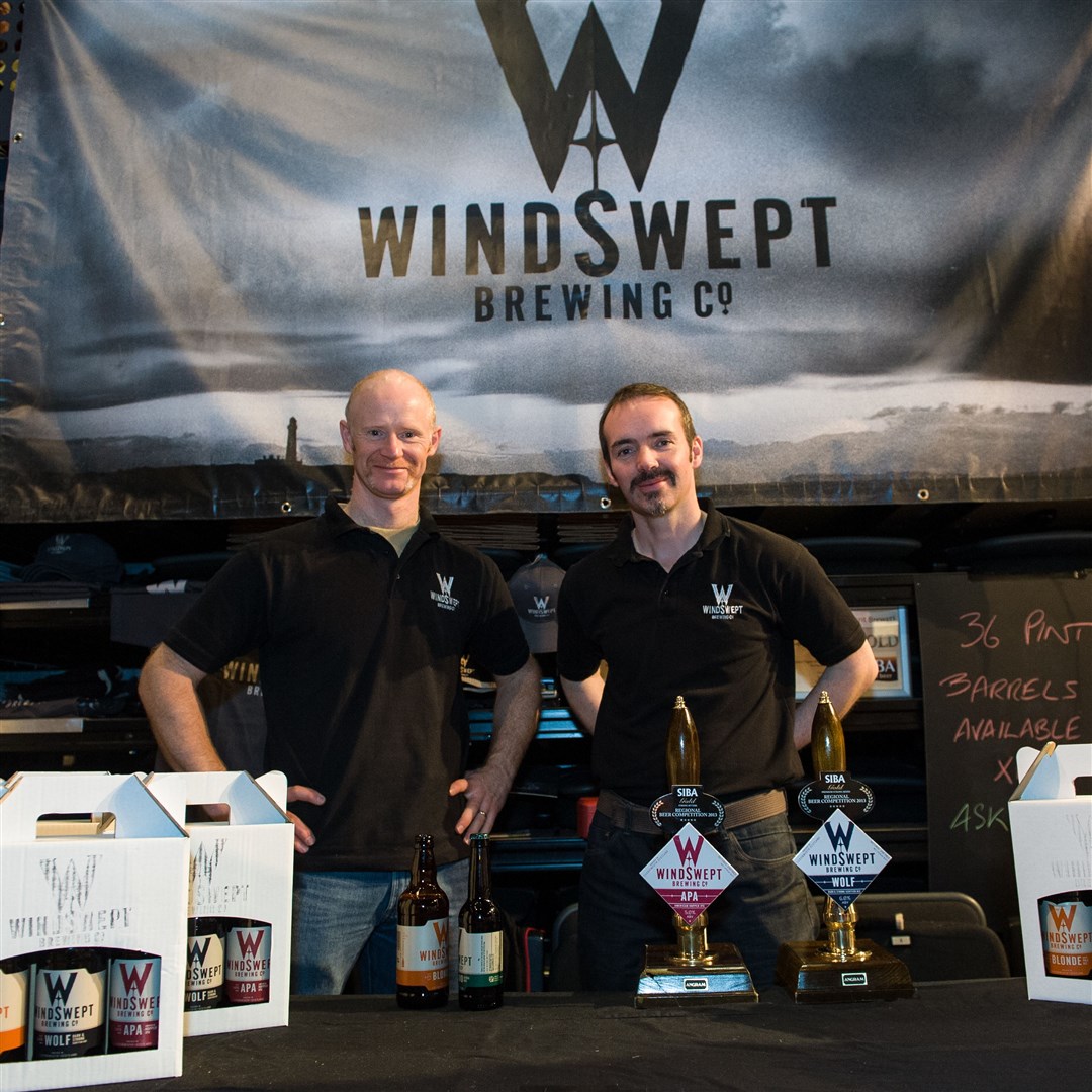 Food Festival, Eden Court, Inverness...(l,r) Nigel Tiddy and Al Read from Windswept Brewing...Picture: Callum Mackay