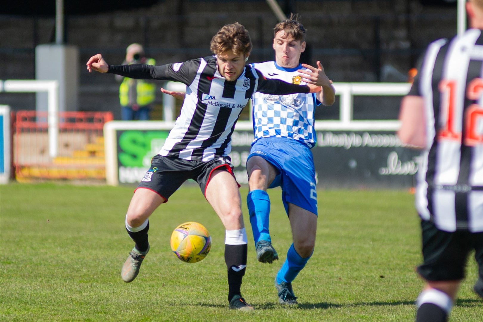 Elgin City's Craig Brown made his second start for the club..Picture: Daniel Forsyth..