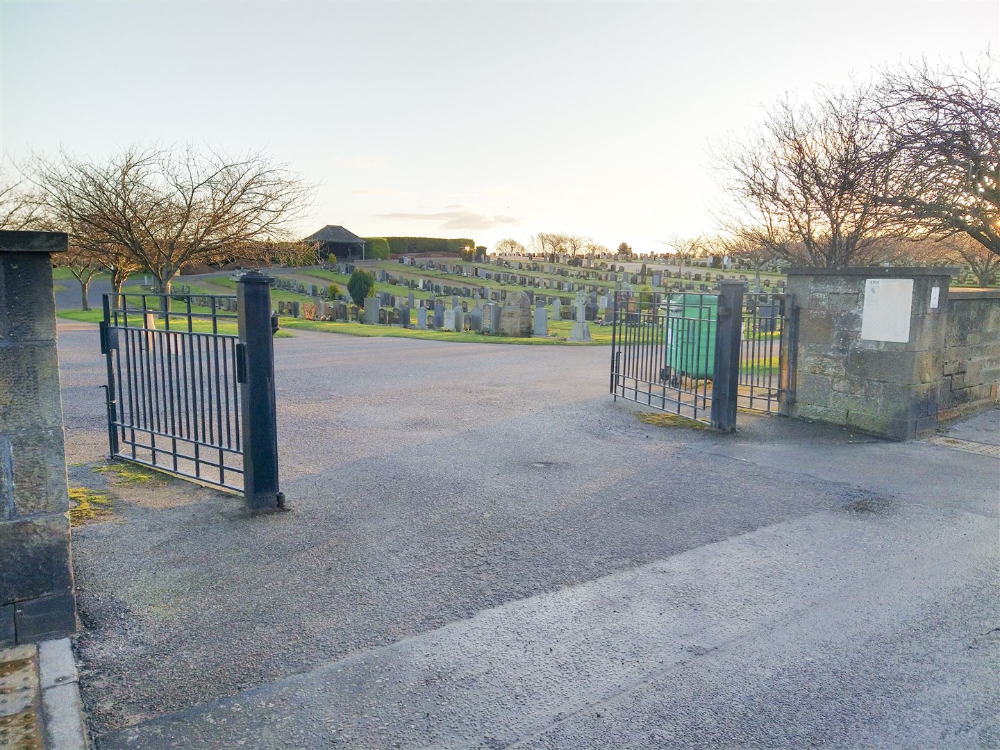 The Linkwood Road entrance to Elgin Cemetery will close to vehicles on safety grounds.