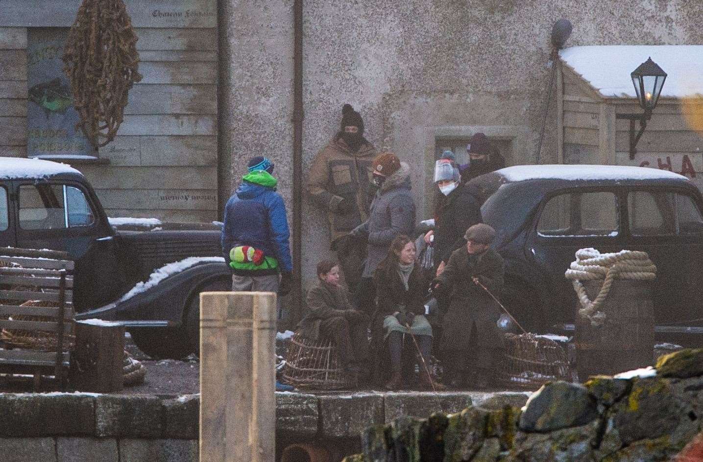 Sophie McDonnell on the Peaky Blinders set... Picture: Daniel Forsyth