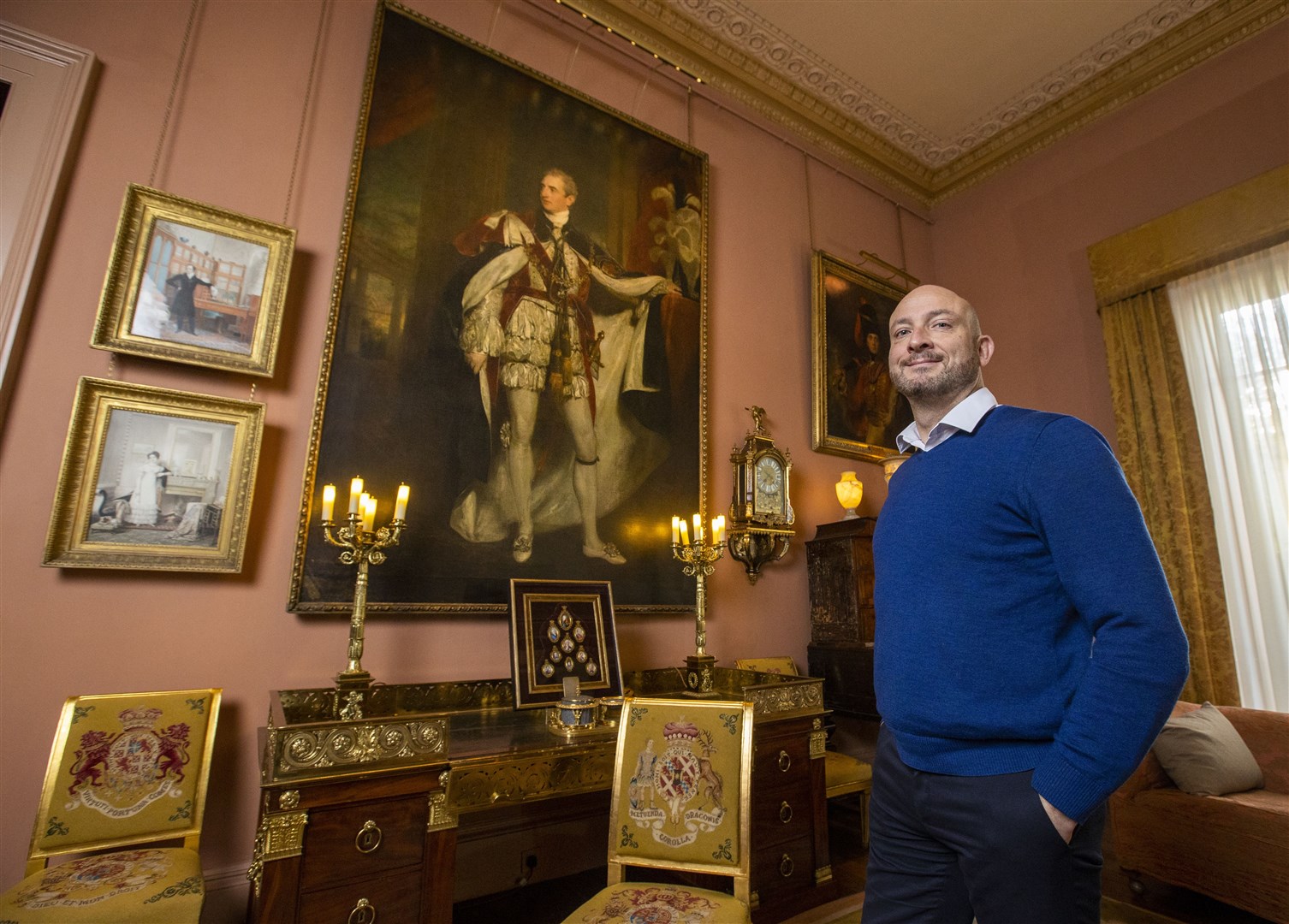 Dr Christopher Warleigh-Lack, National Trust property curator for east Down based at Mount Stewart, the family home of Robert Stewart, better known as Lord Castlereagh (Liam McBurney/PA)