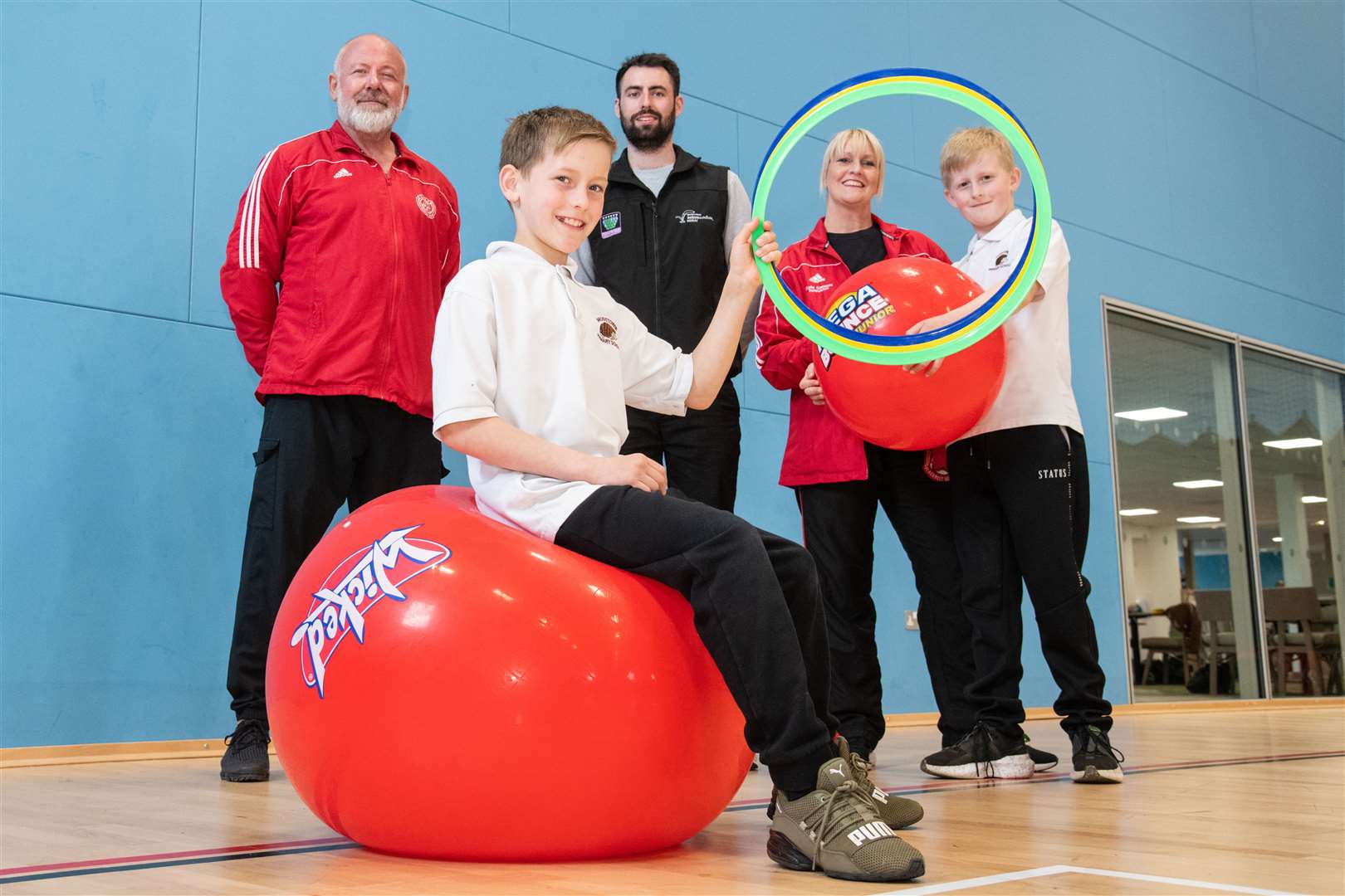 From left; Lee Sansum, Blake Sansum, Craig Rowley, Kate Sansum and Sebastian Sansum...Sansum Martial Arts are putting on sessions for children who are moving up from primary to high school...Picture: Daniel Forsyth..