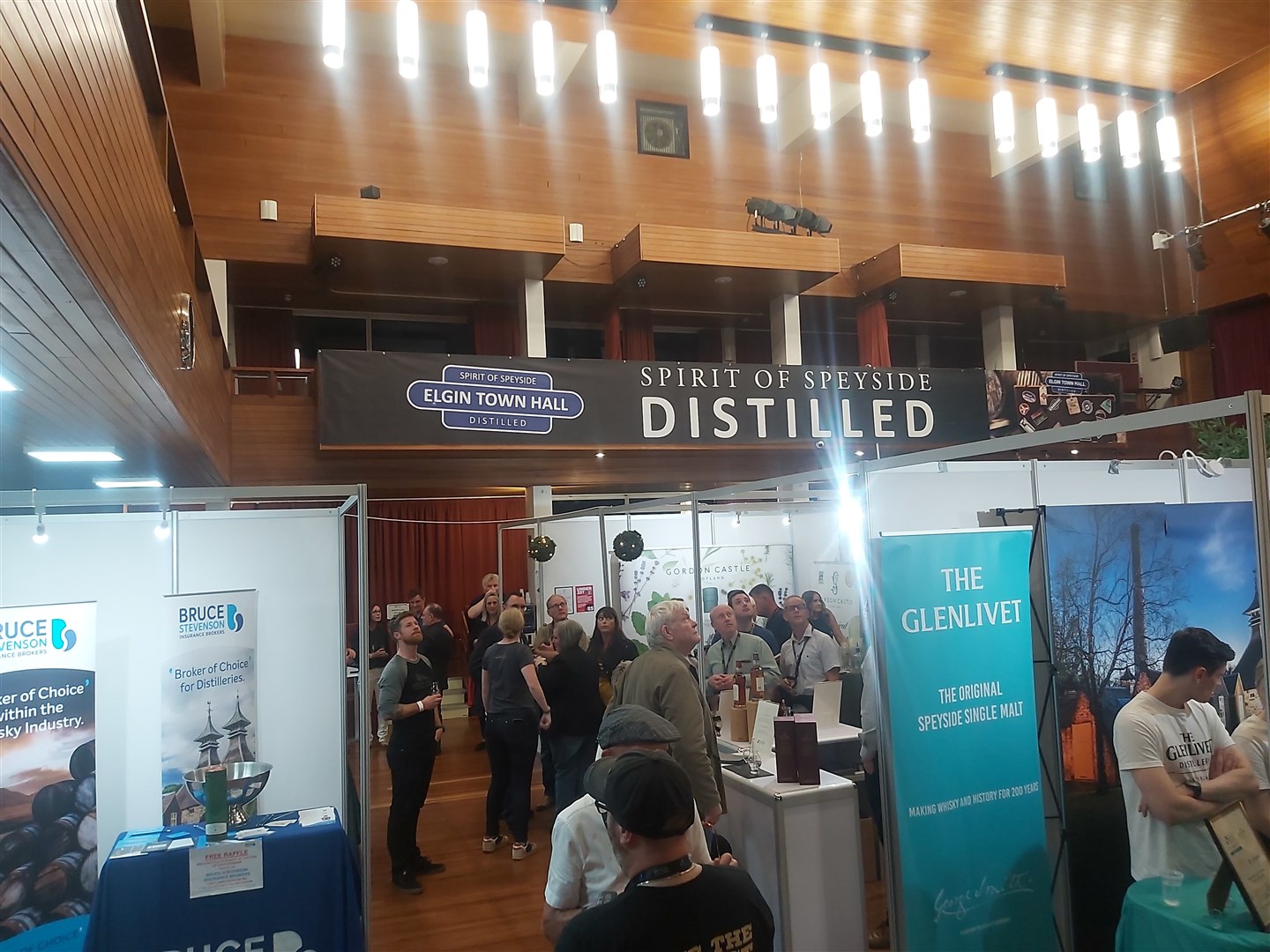 Elgin Town Hall was busy for the opening session of Speyside Distilled 2022.