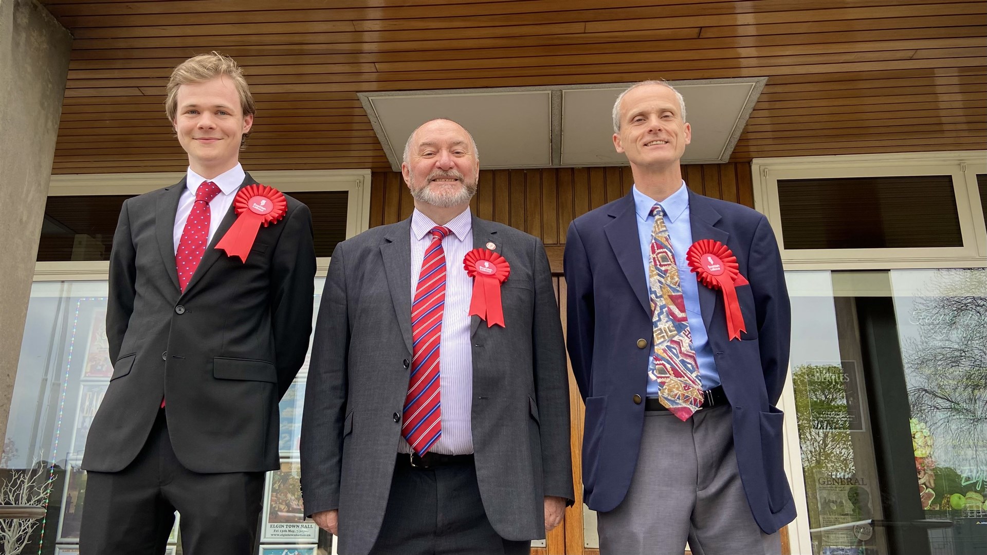 Moray's Labour Councillors, Ben Williams, John Divers and Sandy Keith.