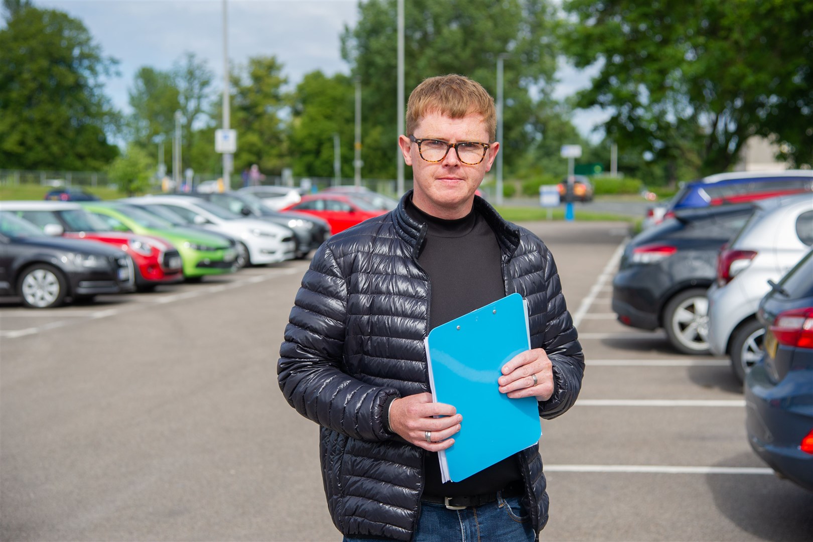 Local business owner Richard Cumming has launched a petition against the re-introduction of parking charges across the town centre in Elgin...Picture: Daniel Forsyth..