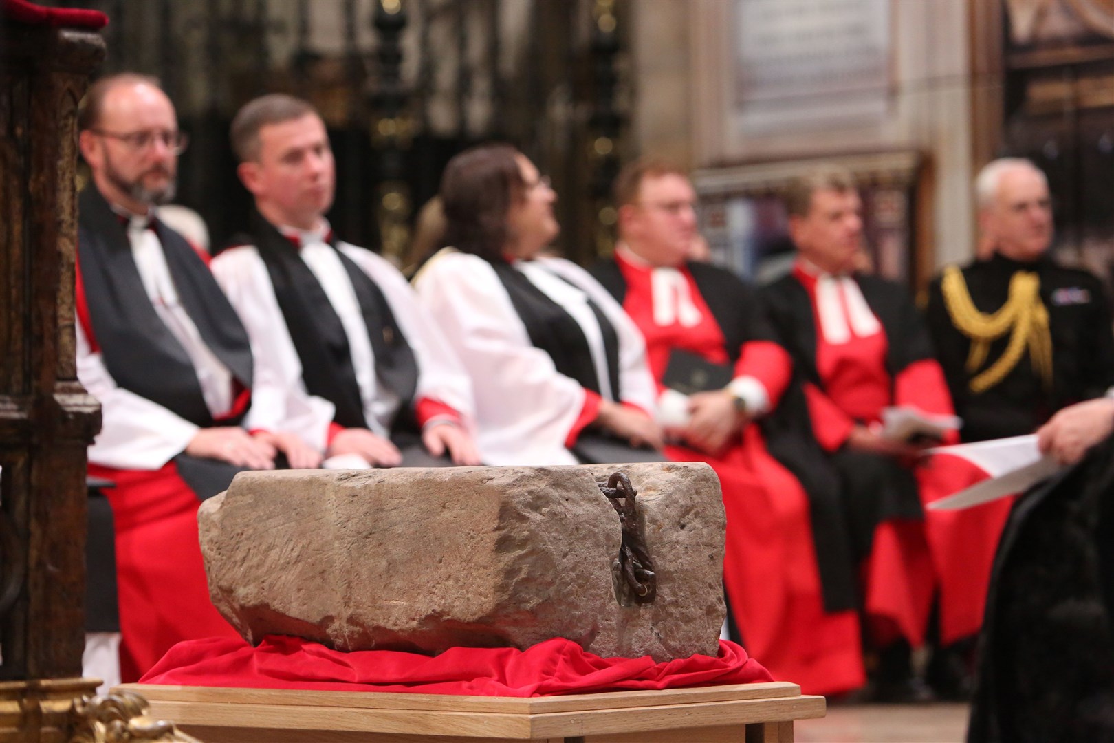 A service to mark the arrival of the Stone of Destiny at Westminster Abbey (Susannah Ireland/PA)