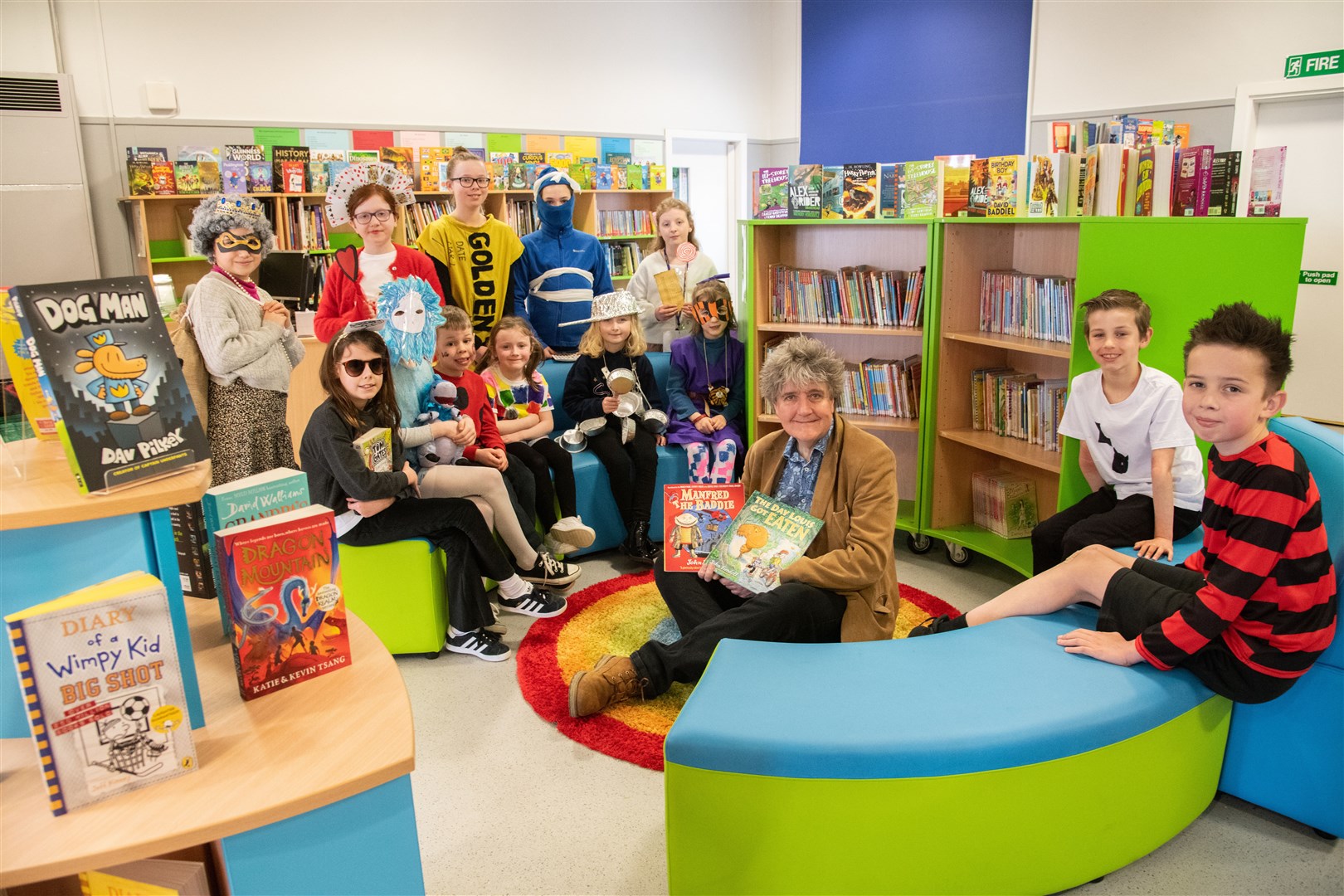 The school's library was offically opened by author John Farnell on World Book Day. Picture: Daniel Forsyth..