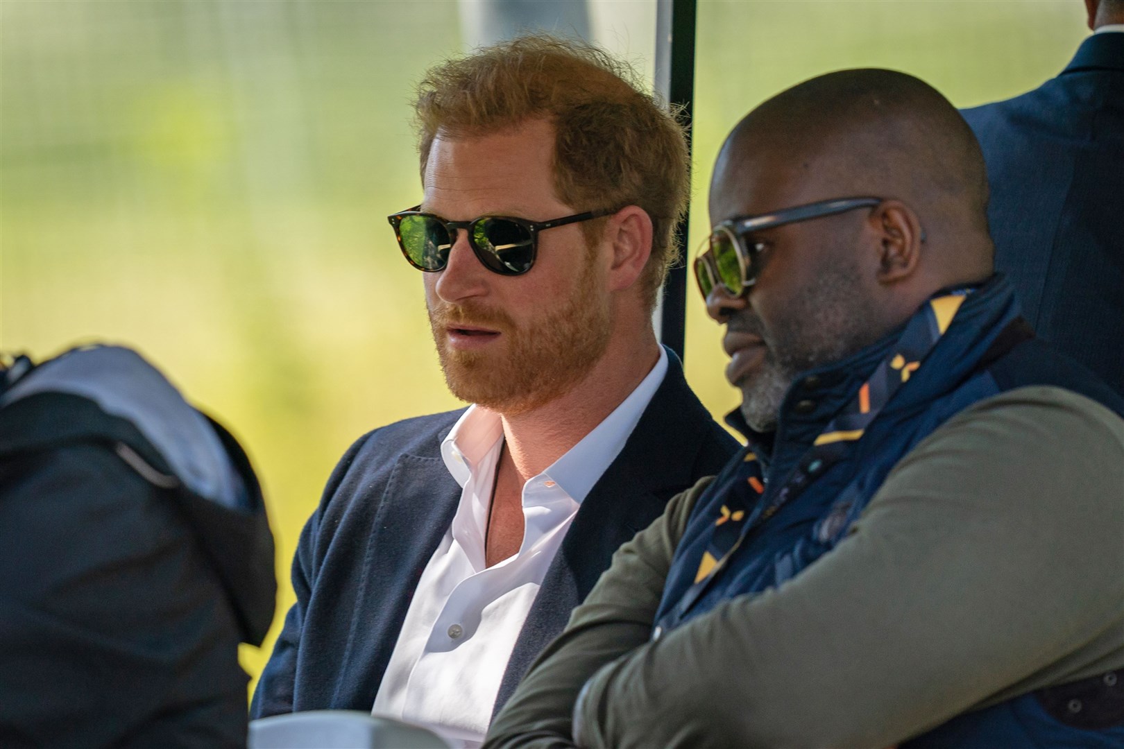 The Duke of Sussex and photographer Misan Harriman (Aaron Chown/PA)