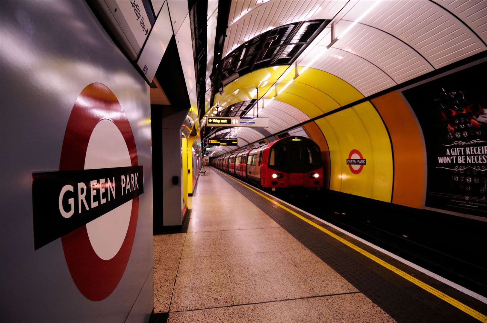 The attack happened on a train heading towards Green Park (Alamy/PA)