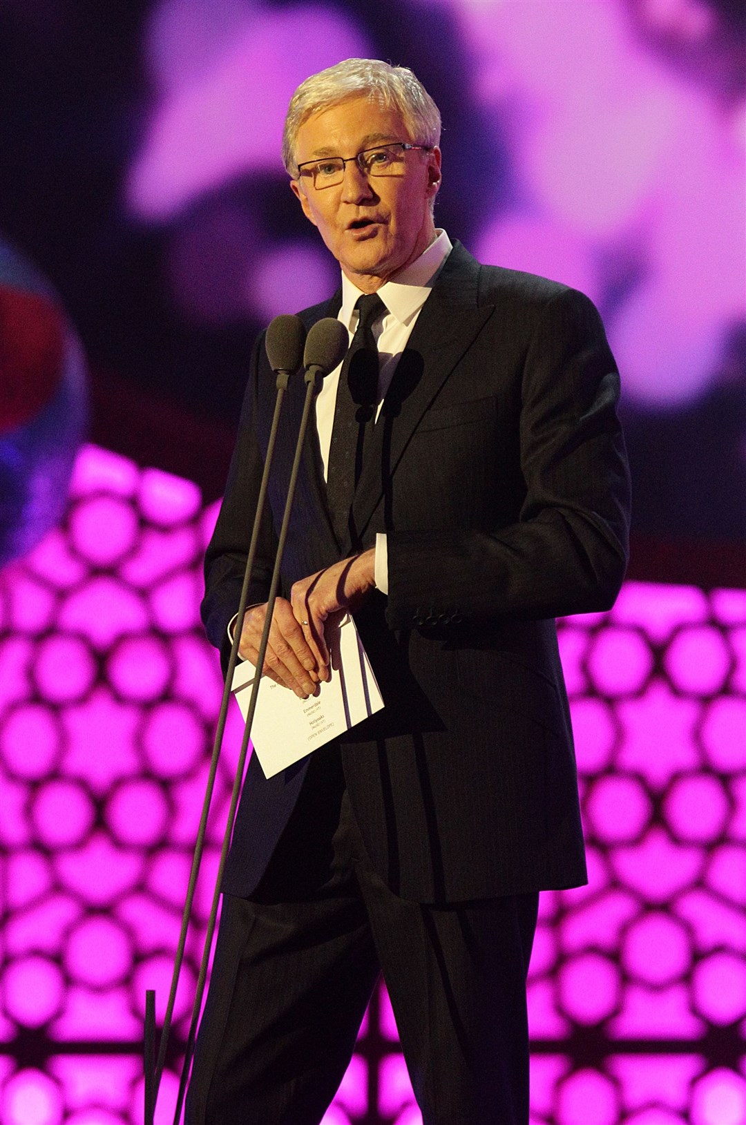 Paul O’Grady on stage during the 2012 NTA Awards (PA)