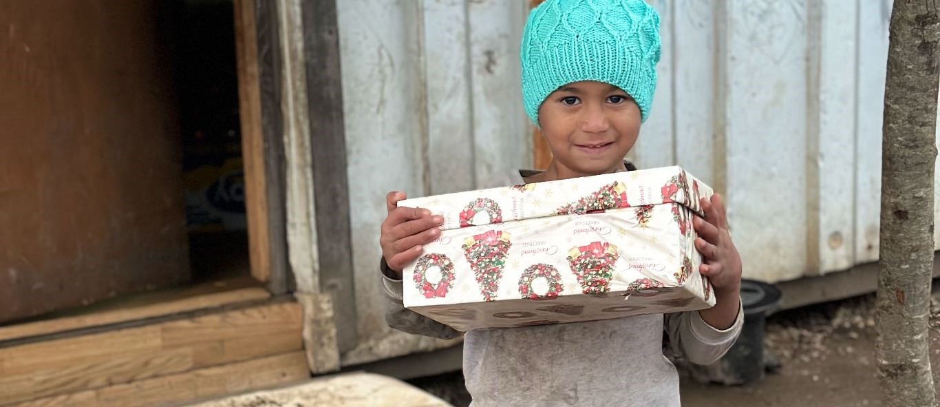 The shoe boxes deliver smiles to young children across the world. Picture: Blythswood Care