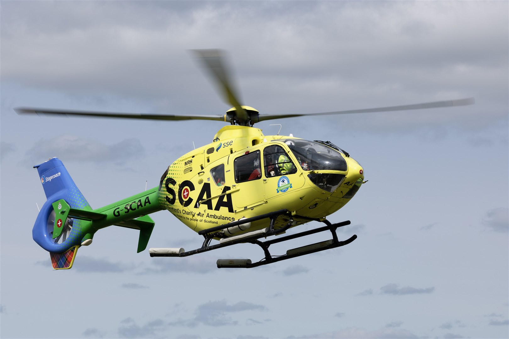 The SCAA is offering people the chance to have their name on the side of a helicopter.