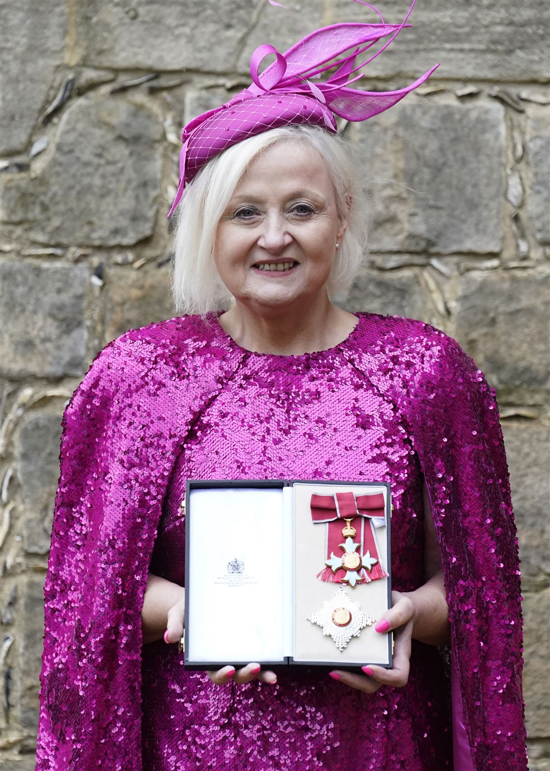 Dame Siobhain McDonagh attended an investiture ceremony at Windsor Castle (Andrew Matthews/PA)