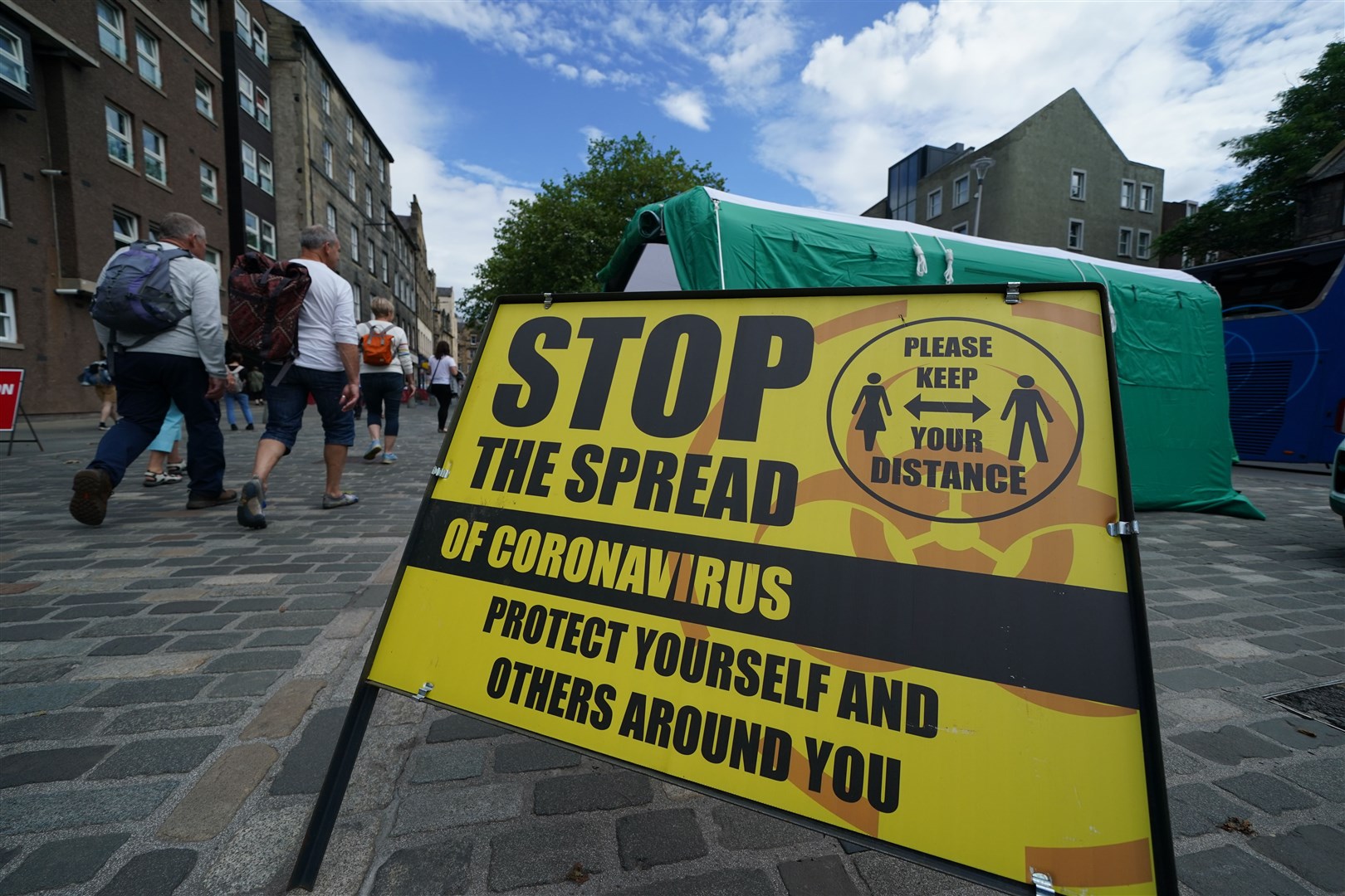 Coronavirus cases are on the rise again in Scotland, according to the ONS (Andrew Milligan/PA)