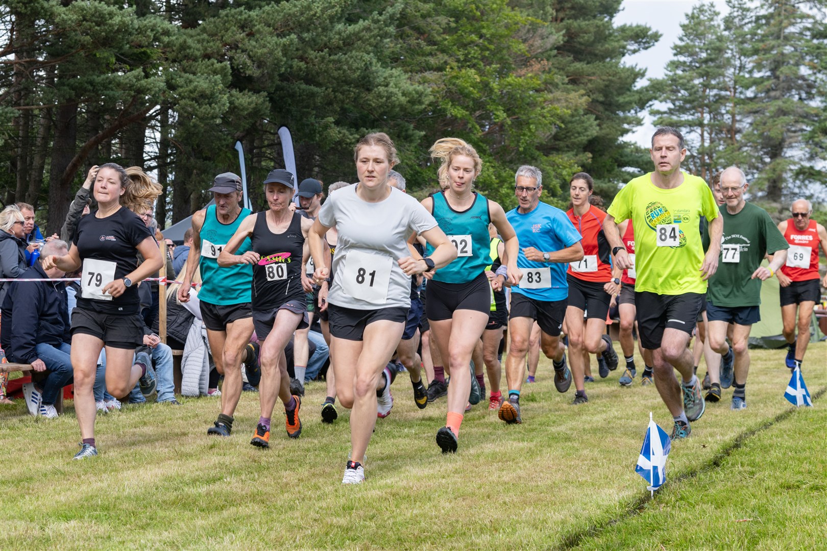 Runners set off for the Hill Race. Picture: Beth Taylor