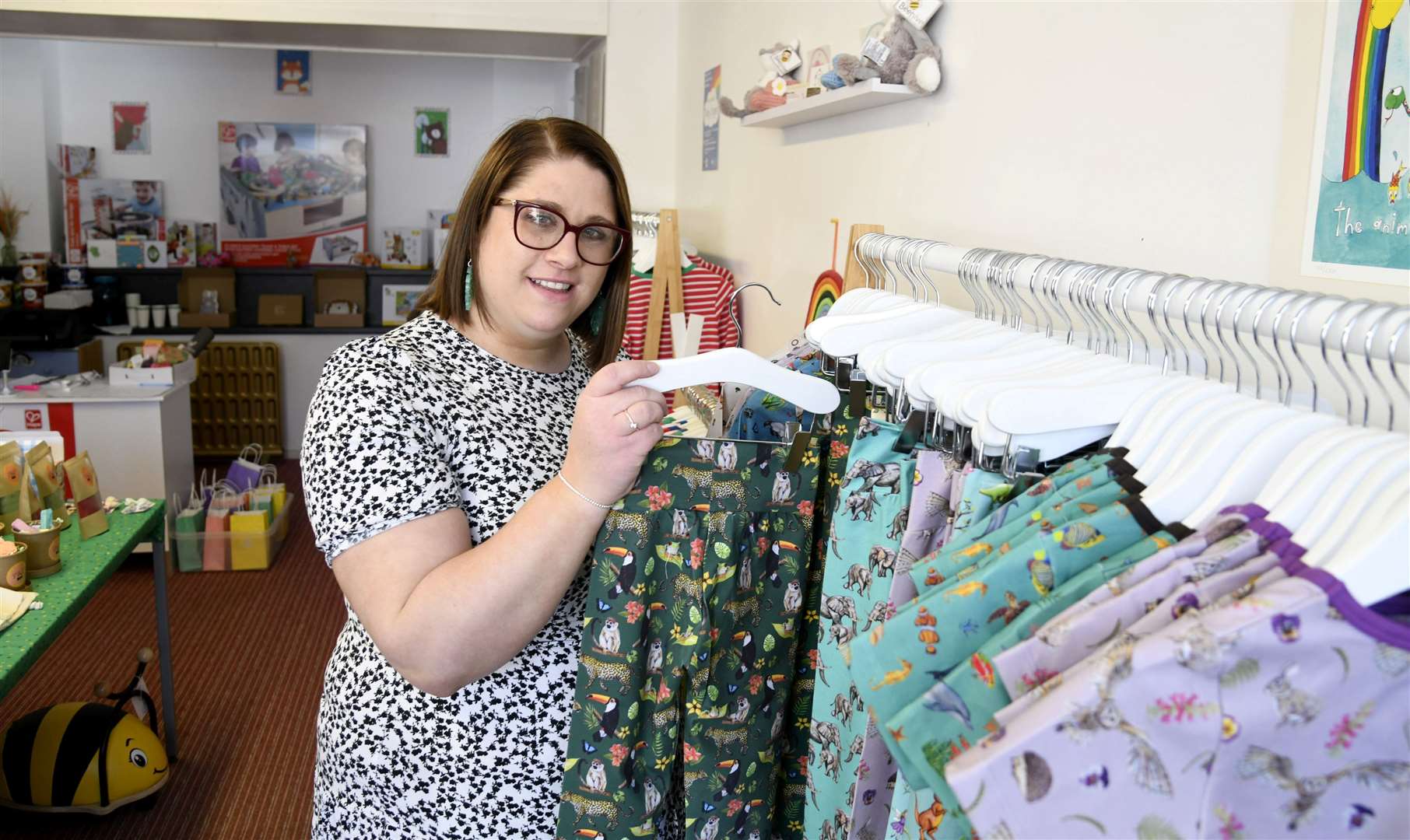 Ericka White has opened a new shop in Lossiemouth called Acrorn Kids Moray...Picture: Becky Saunderson..