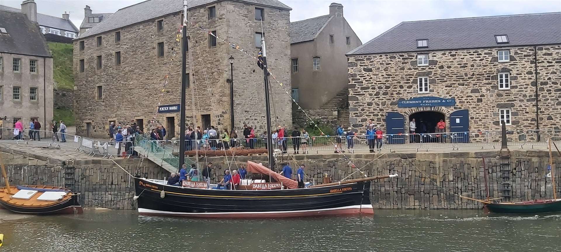 The Isabella Fortuna which sailed from Wick to be part of the festival.