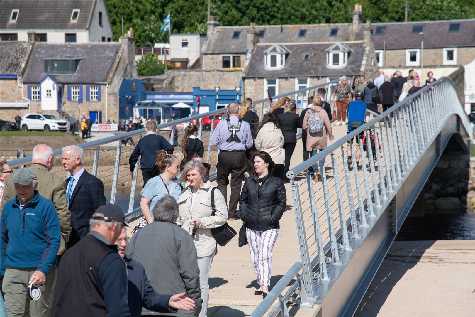 Official opening of the Lossiemouth East Beach Bridge - 31st May 2022. ..Picture: Daniel Forsyth..