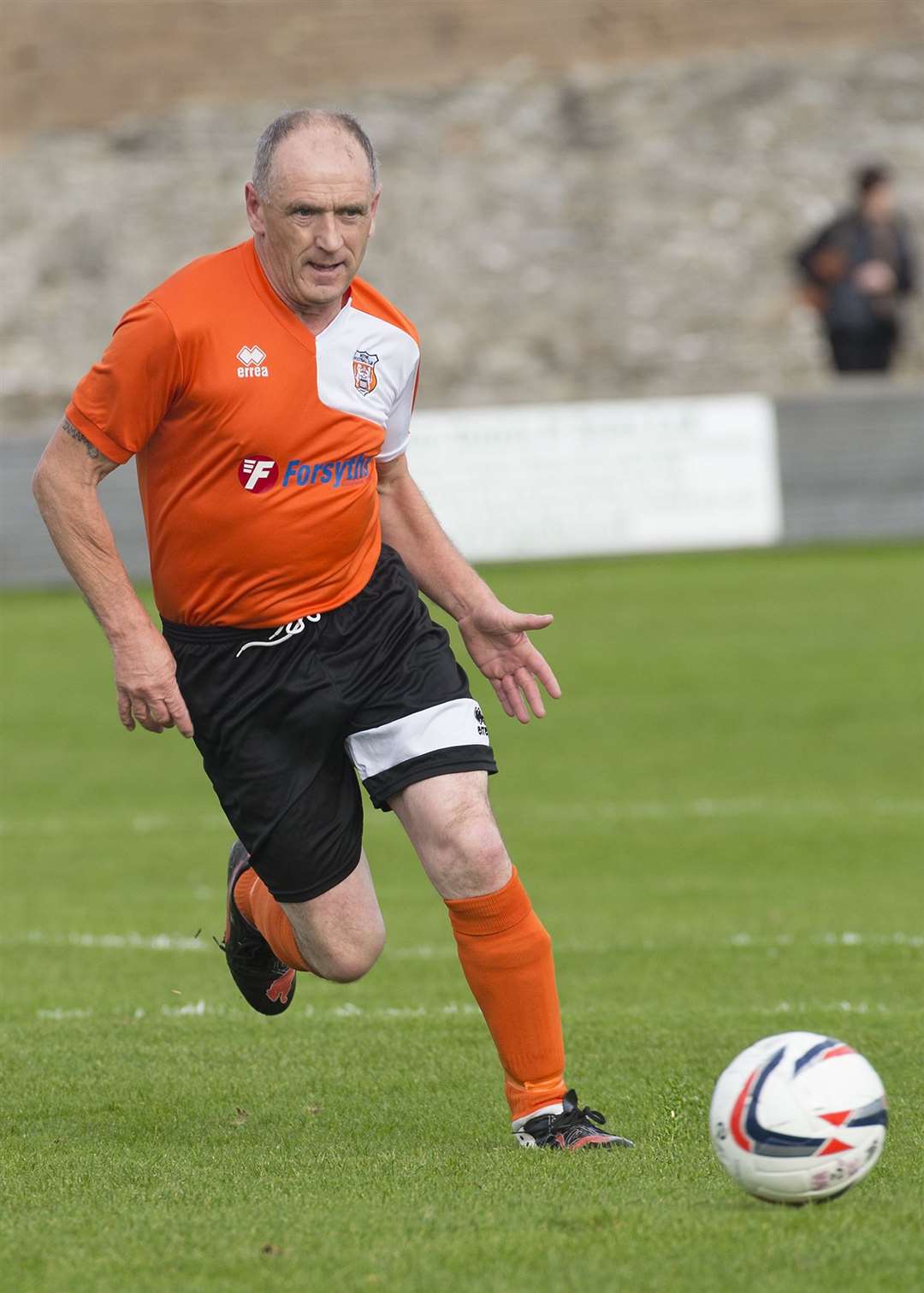 Gogs Younie in action for Rothes at the age of 55.