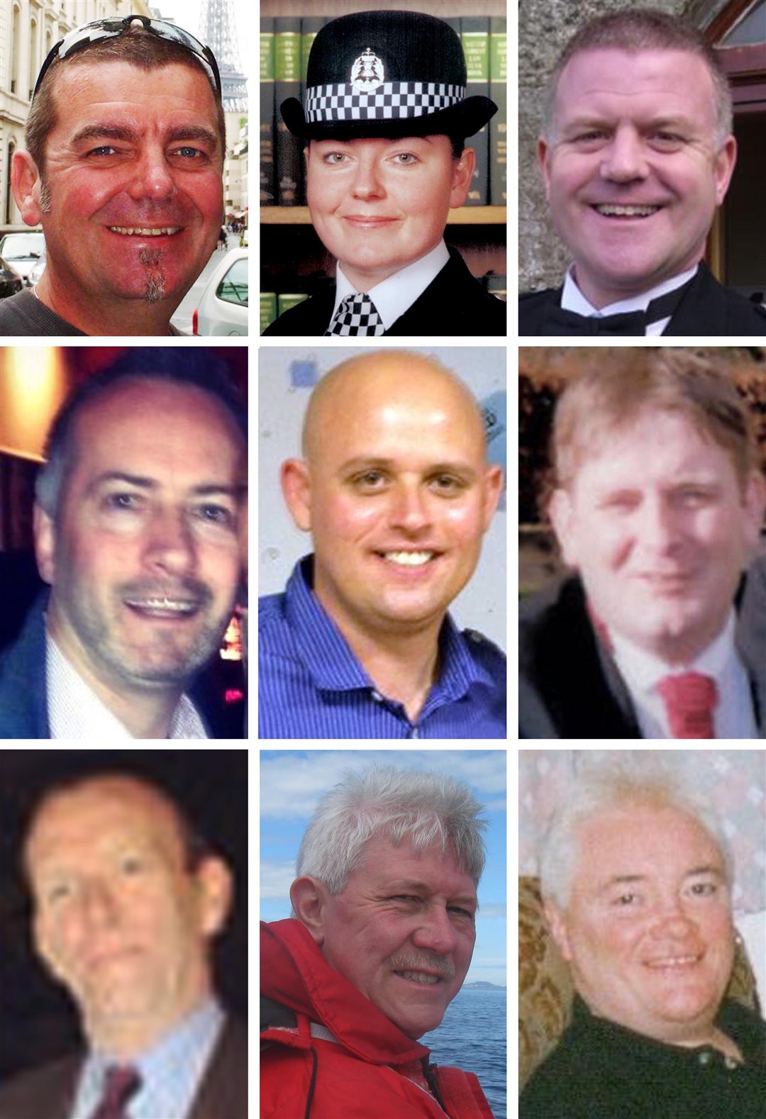 The three helicopter crew and seven Clutha customers died in the incident (Police Scotland/PA)