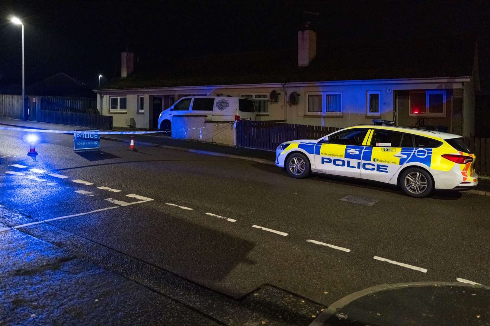 Police were in attendance at a property on Bezack Street late on Thursday night. Picture: JasperImage