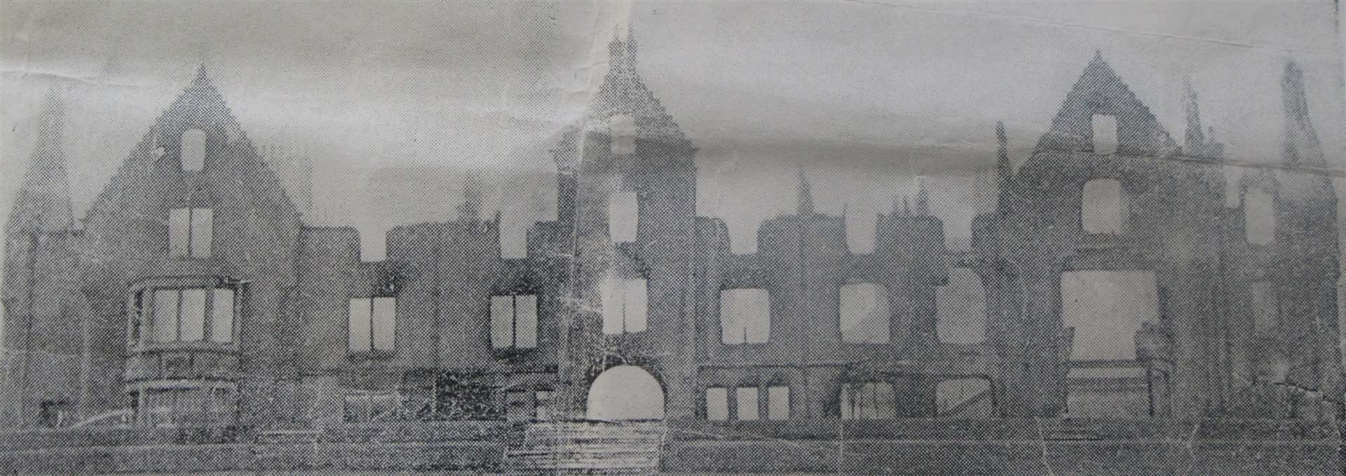 September 1950: Aviemore Hotel lies gutted after the inferno