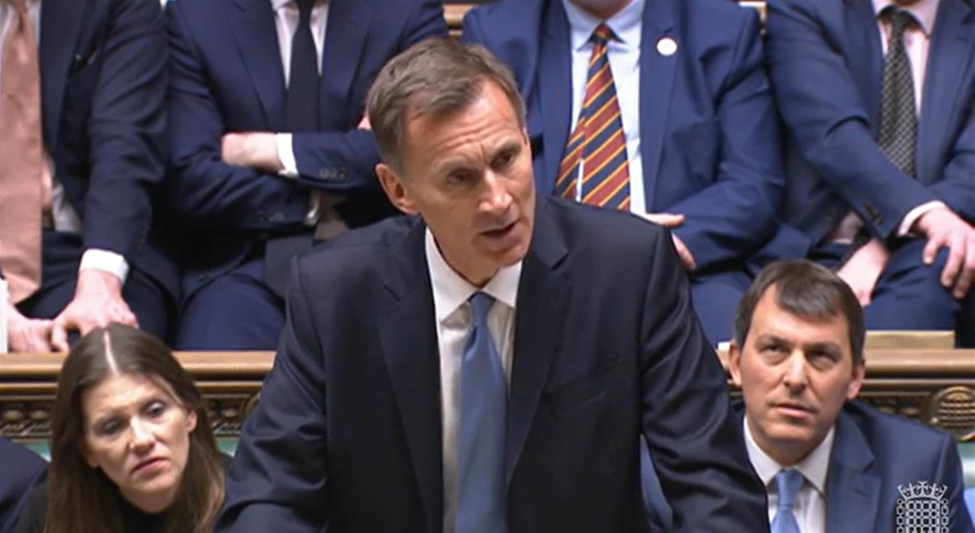 Chancellor Jeremy Hunt said fuel duty would not increase in line with inflation (House of Commons/PA)