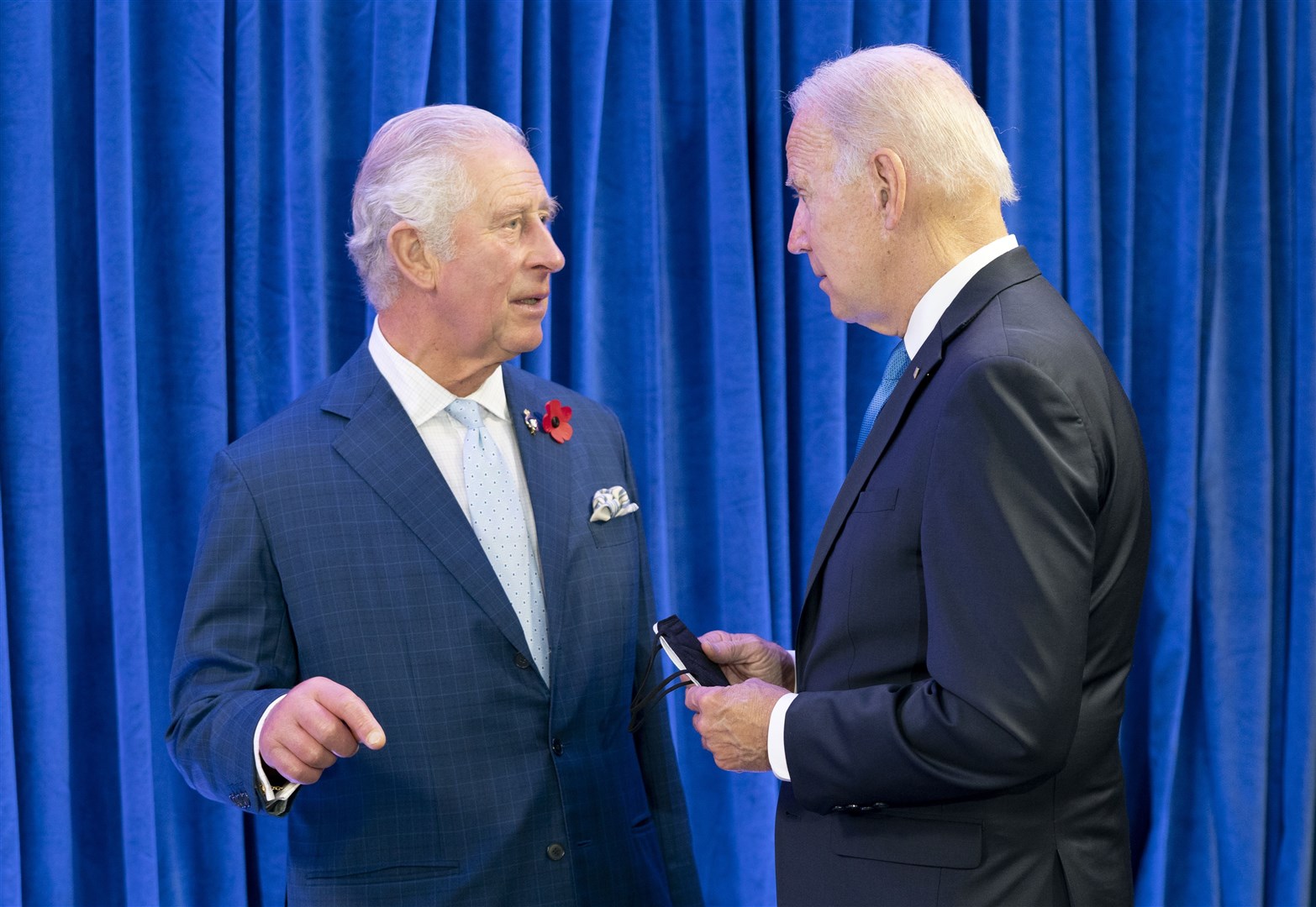 The then Prince of Wales (now King Charles III) with President of the United States Joe Biden in 2021 (Jane Barlow/ PA)