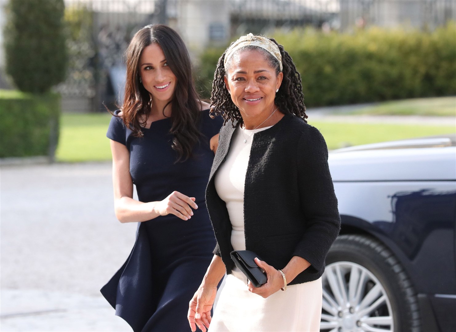 The Duchess of Sussex with her mother, Doria Ragland (Steve Parsons/PA)