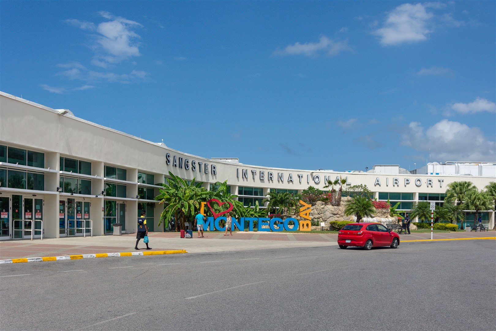Sangster International Airport in Montego Bay, St James, where Sean Patterson and a friend flew into Jamaica on December 29 (Alamay/PA)