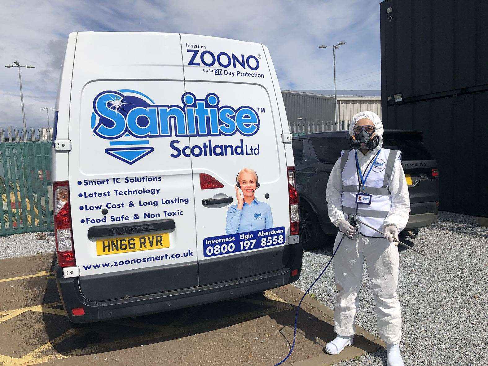 Sanitise Scotland has launched with two vans in the road and expansions plans could increase this to 10 in the near future.