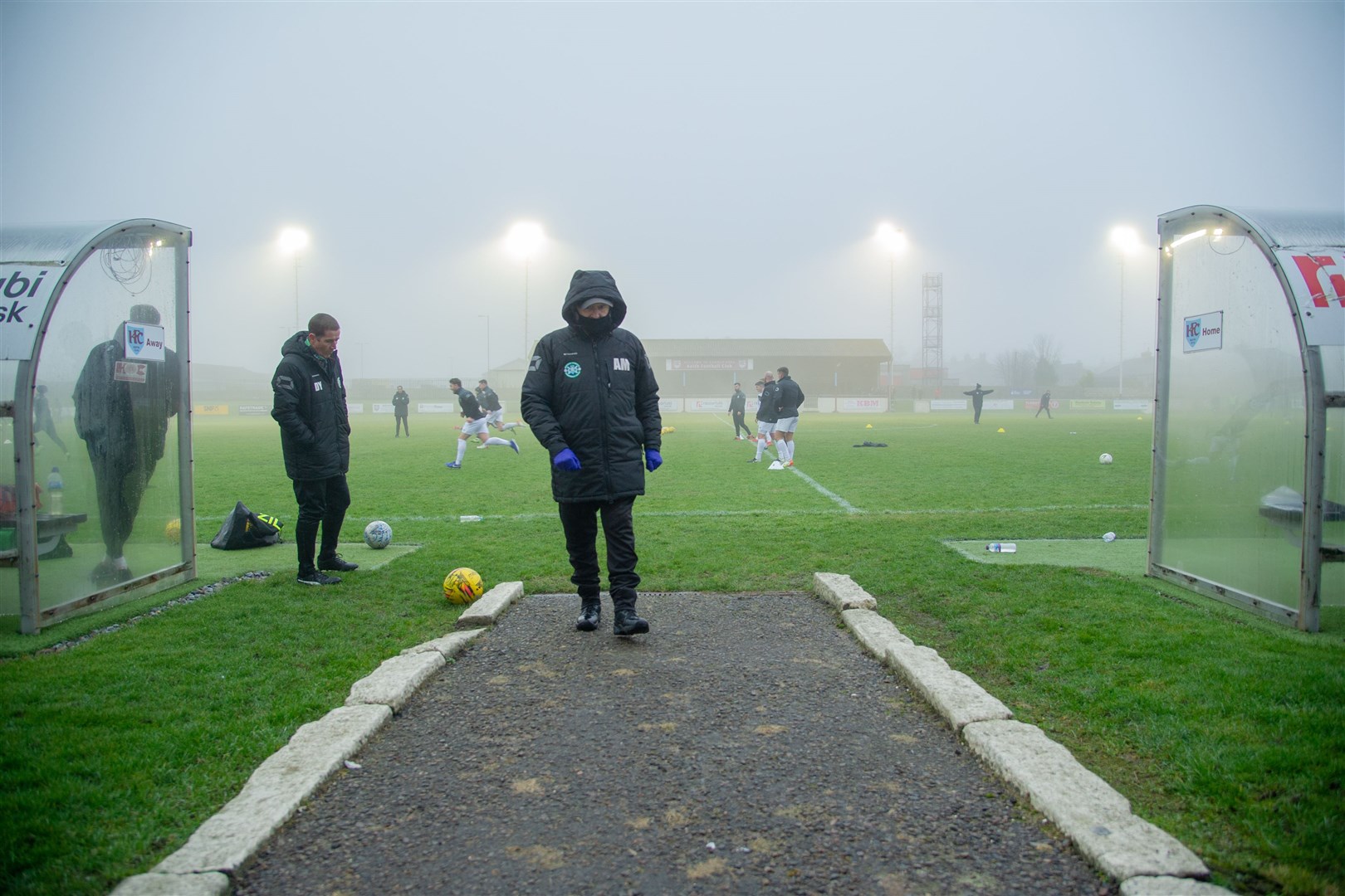 Disappointment for Buckie and Keith as the match is called off at the eleventh hour. Picture: Daniel Forsyth..