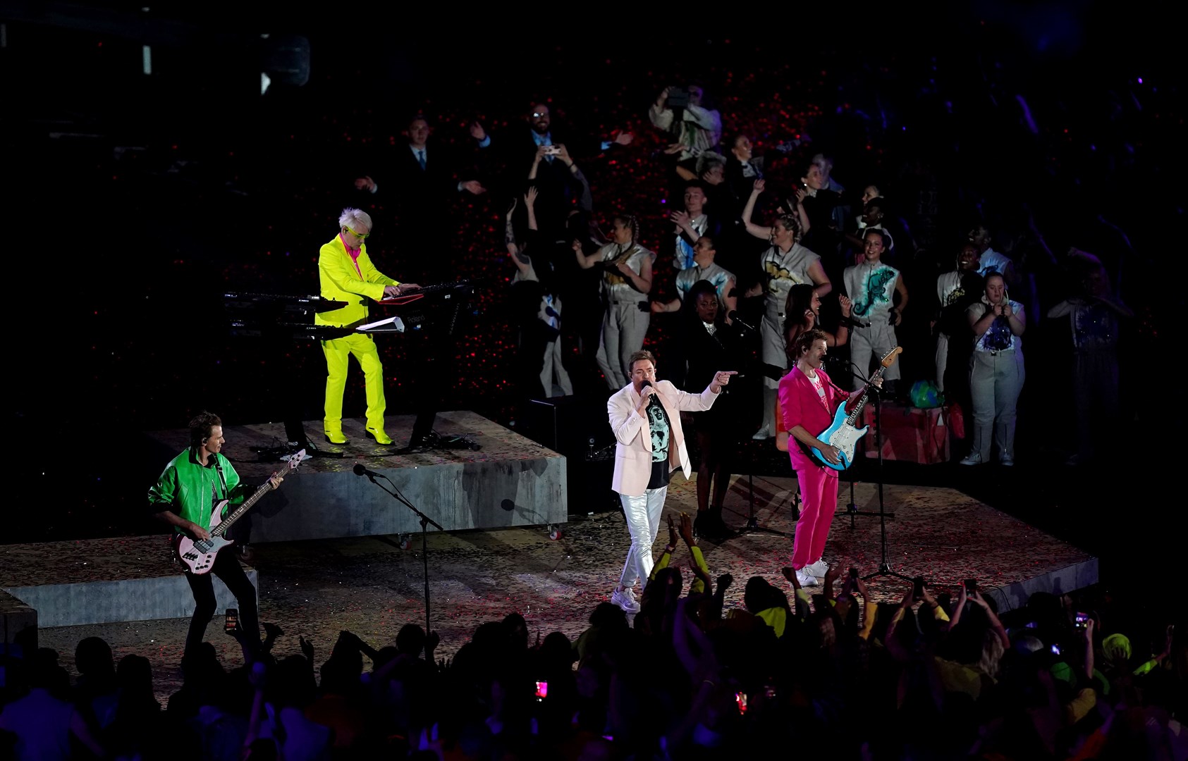 Duran Duran perform at the Alexander Stadium (Mike Egerton/PA)