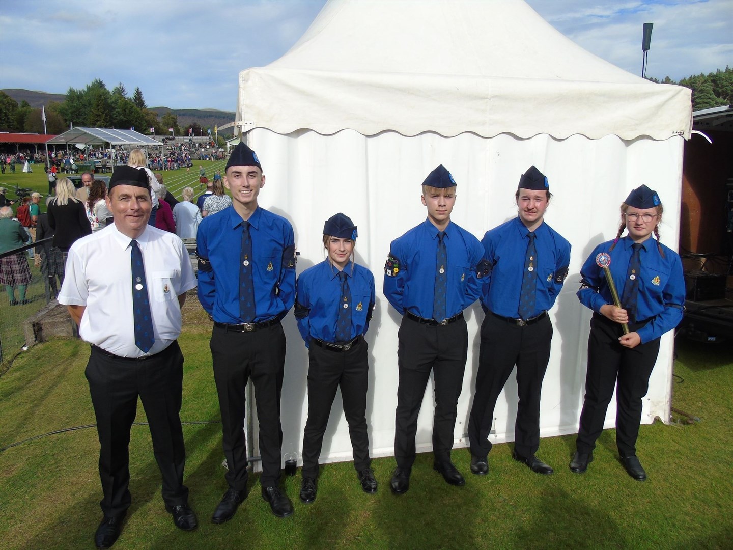 James Allan with Tayler Harper, Ryan Lawrence, Sebastian Tatka, Ruary McDonald and Kaelyn Simson. Picture: North Scottish Association Boys Brigade