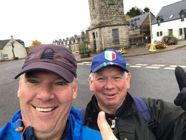 Fishwives Walk 2020, Michael Louw (front) and Dave Carson.