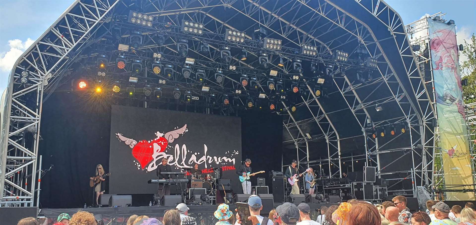 The Roov in action on Belladrum's main stage.