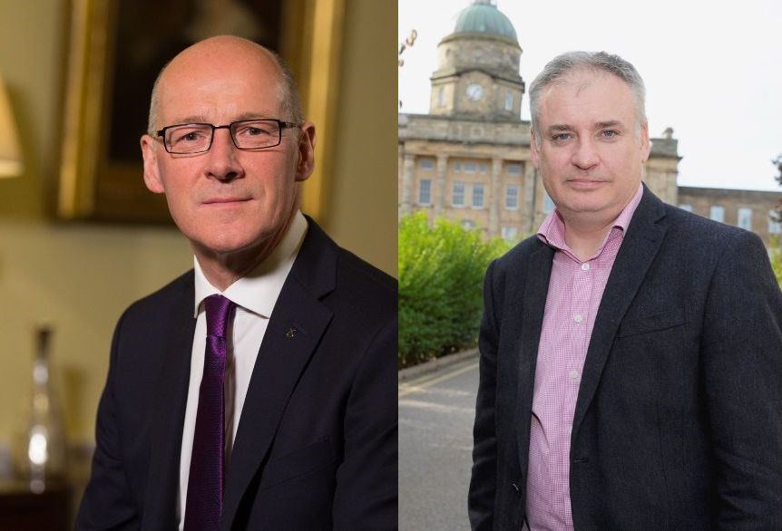 New SNP John Swinney MSP (left) and Moray SNP MSP Richard Lochhead.
