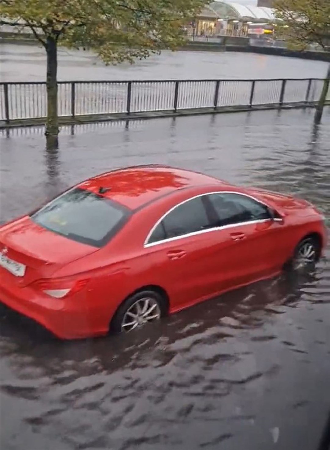 Flooding in Cork City after Storm Babet passed through the area (Just Tori/PA)