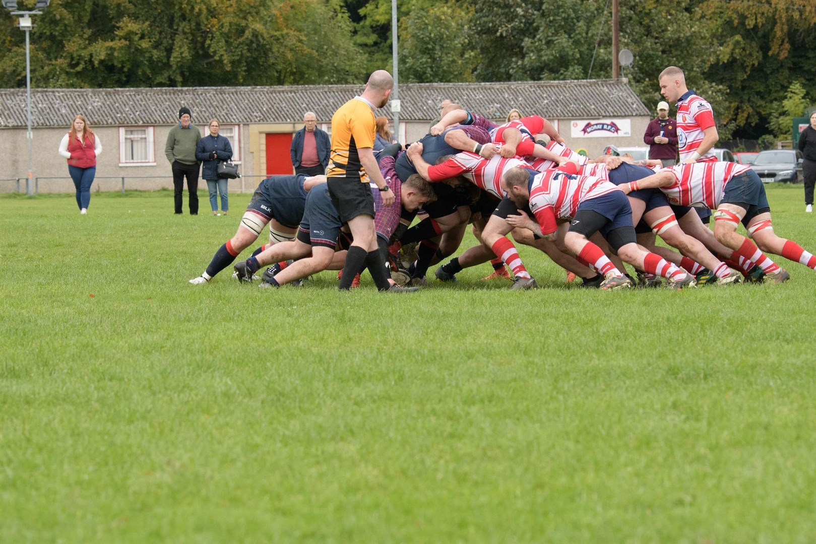 Powerful Moray scrum. Picture: Colin Little