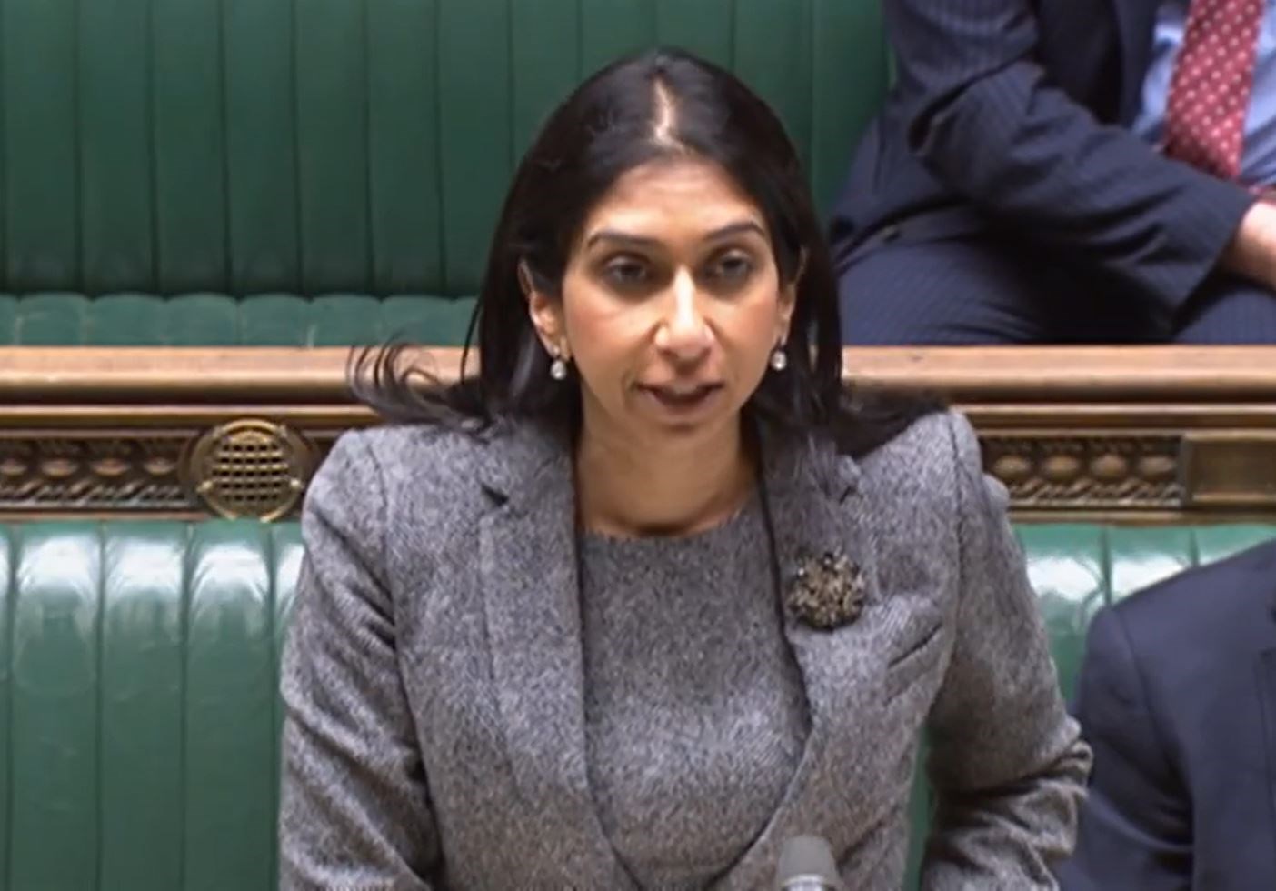 Home Secretary Suella Braverman described antisemitism as “one of the great evils in the world” (House of Commons/UK Parliament/PA)