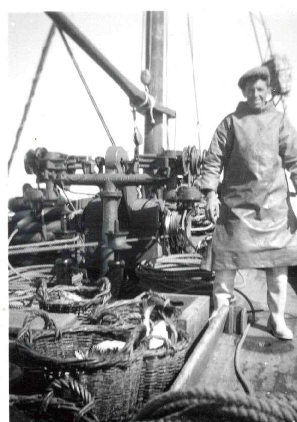 William Barron during his fishing days.