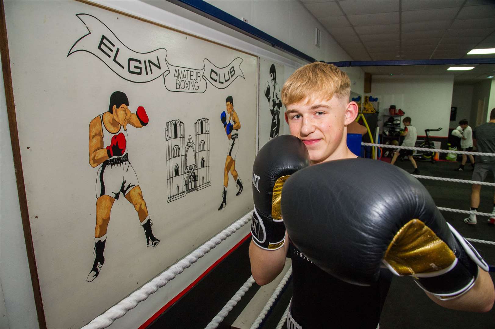 Lukas Vaitekunas fights for the Scottish junior open championships title on Sunday. Picture: Becky Saunderson..