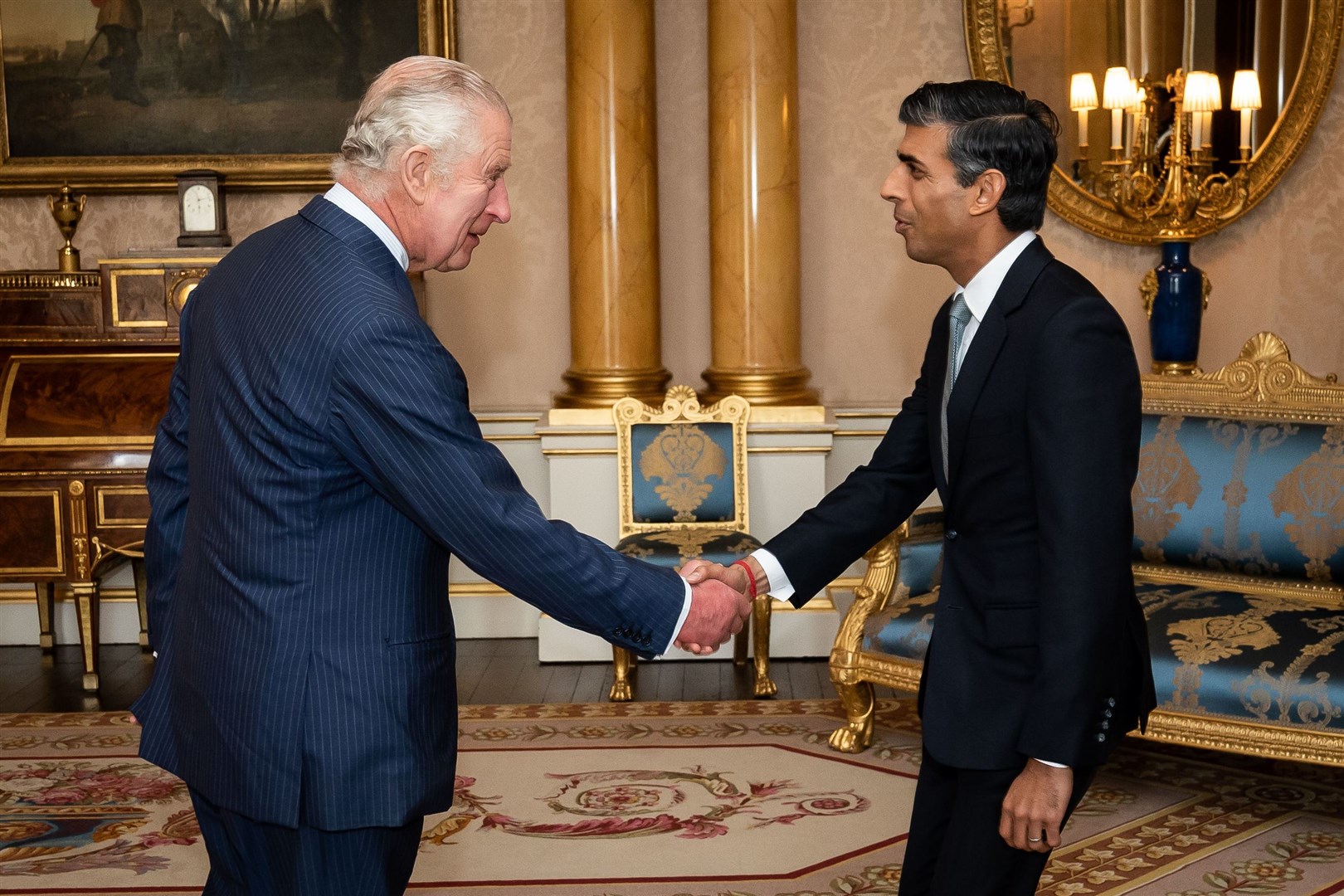 Rishi Sunak said the ‘sacred bond’ between country and monarch continues under the King (Aaron Chown/PA)