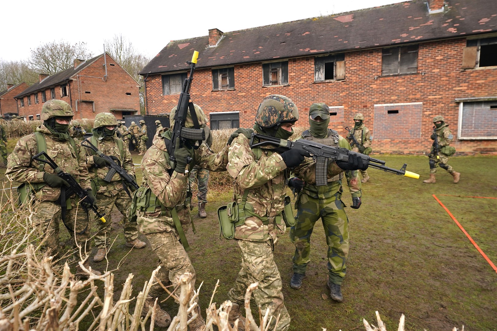 Swedish troops have trained the Ukrainians in urban warfare (Owen Humphreys/PA)