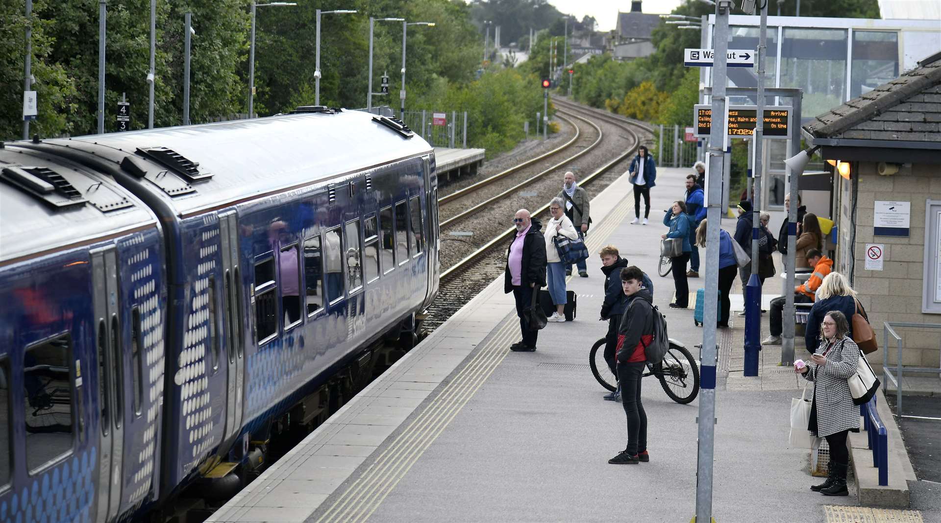 Elgin station will be quiet on the three days of strike action.
