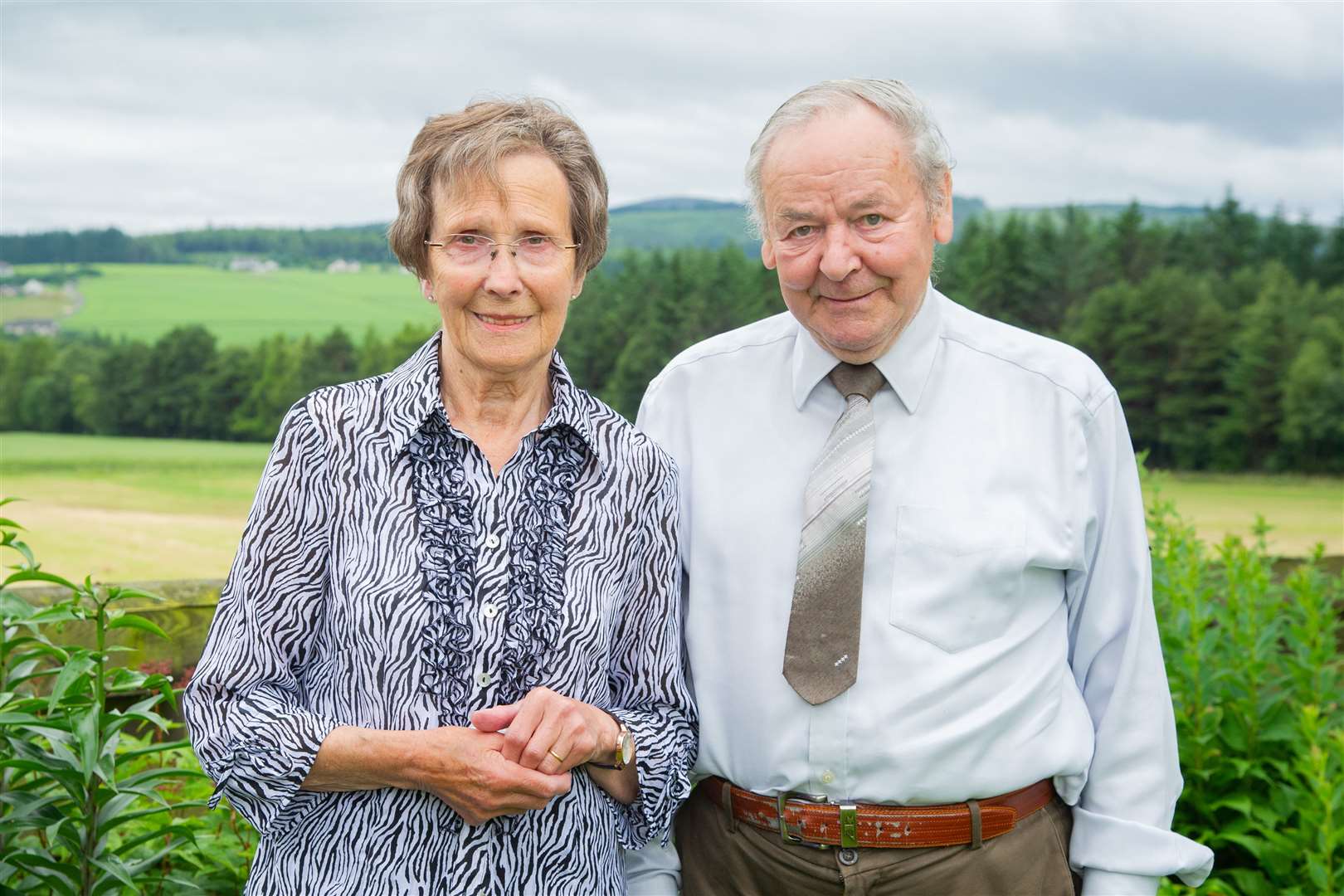 Margaret and George Rhynas - of Shalloch Farm, Mulben - celebrate their 60th wedding anniversary...Picture: Daniel Forsyth..