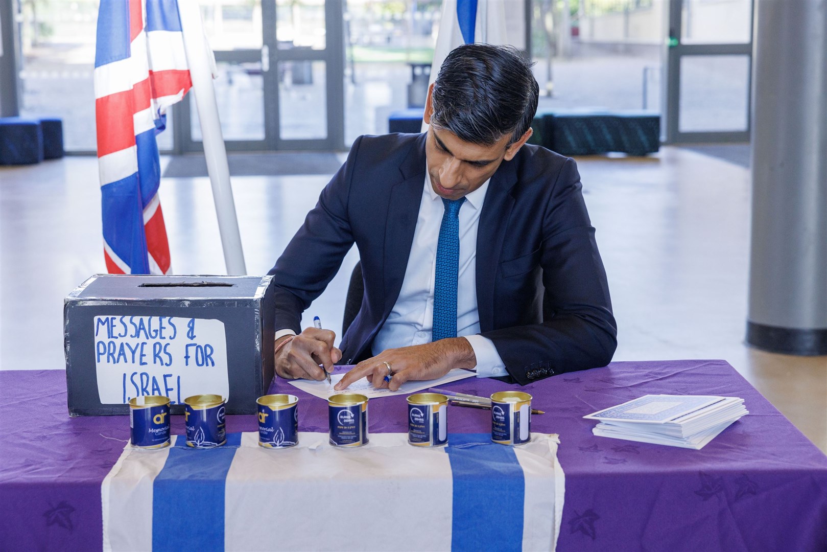 Prime Minister Rishi Sunak reiterated his support for the Jewish community in Britain (Jonathan Buckmaster/Daily Express/PA)