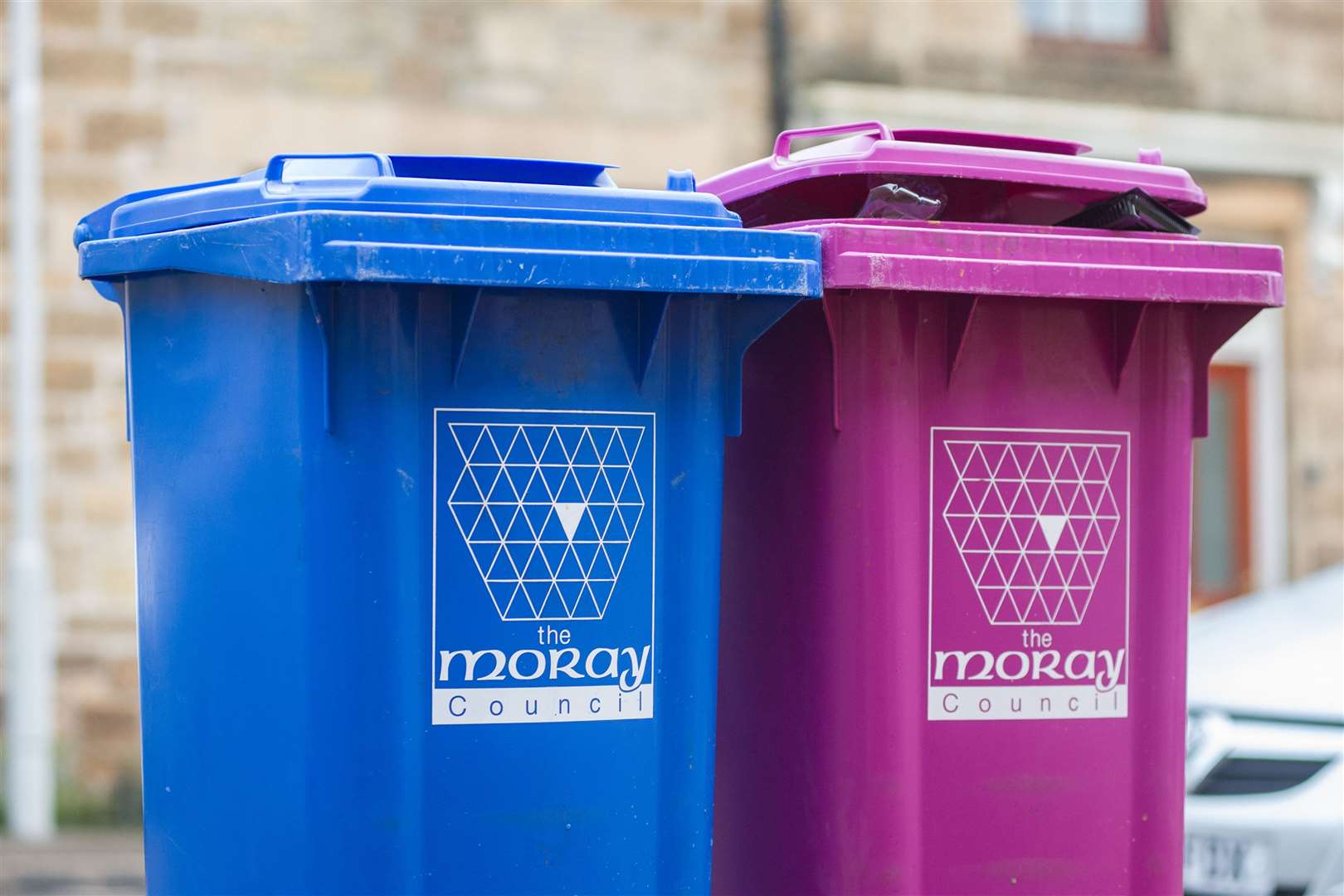 Moray councillors voted yesterday to delay a decision on making three-weekly recycling collections permanent. Picture: Daniel Forsyth.