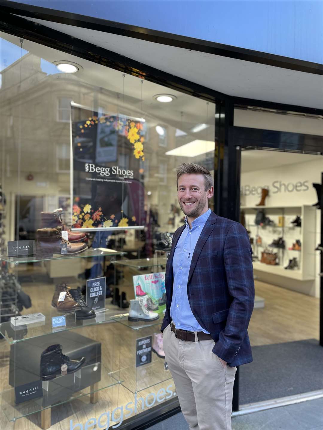 Beggs Shoes managing director Donald Begg.