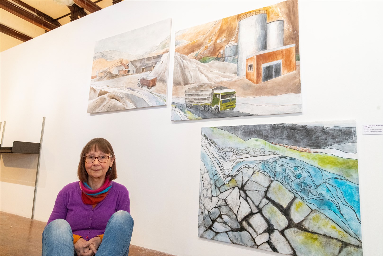Susan Wilson has combined her interest in art and geology for her project, which focuses on the geological history of the planet. Picture: Beth Taylor